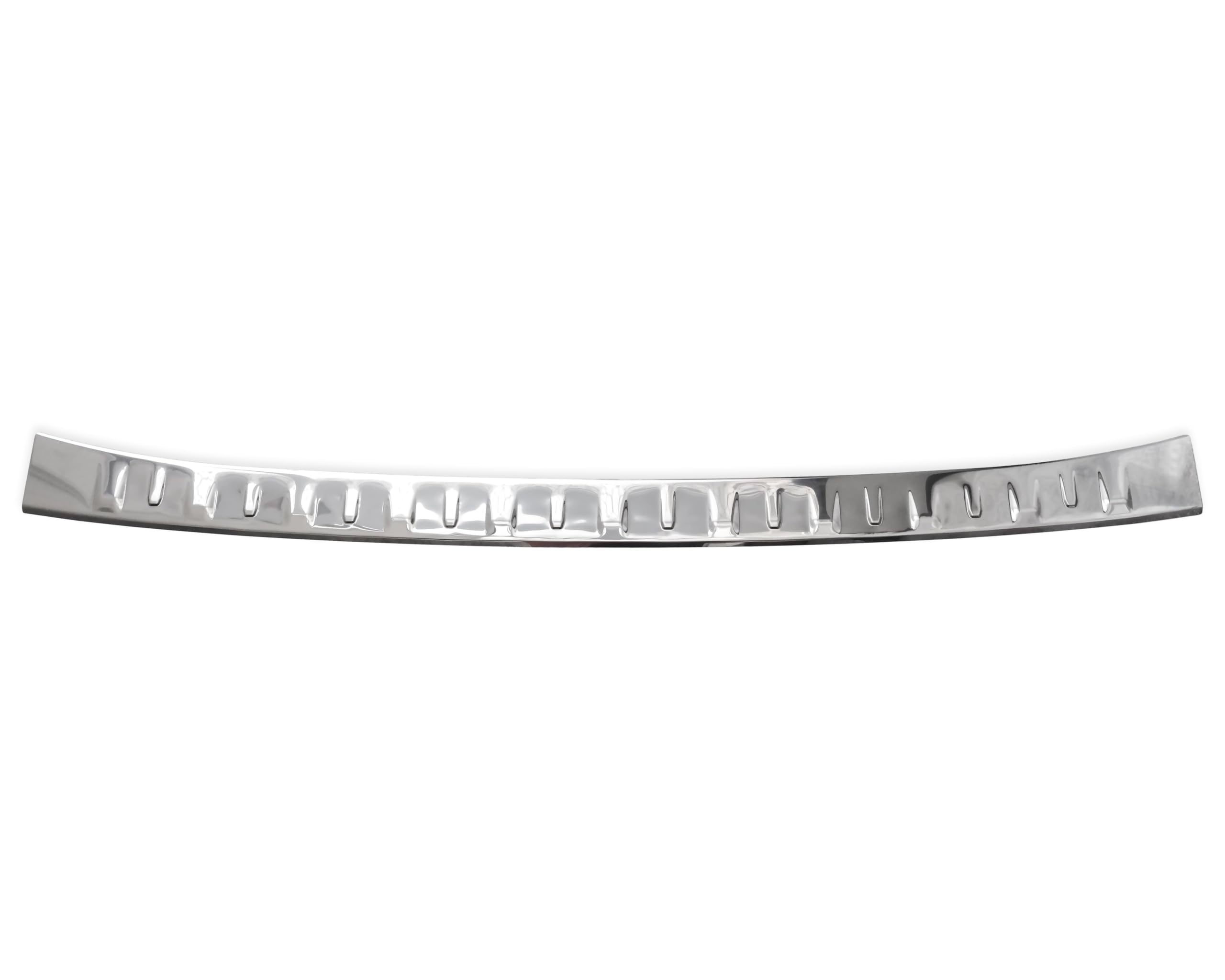 RECAMBO Protector de parachoques de acero inoxidable cromado apto para Renault Kangoo III a partir de 2021 – Protección contra arañazos, contorno perfecto, acero inoxidable, base de cinta adhesiva
