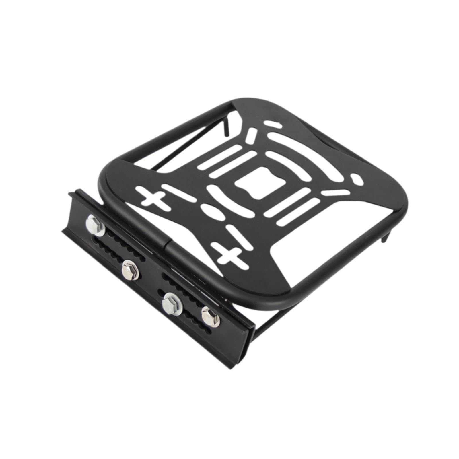 Staffa di montaggio per mensola di supporto per portapacchi posteriore per moto Staffa di estensione resistente all'usura Portapacchi posteriore per, Nero