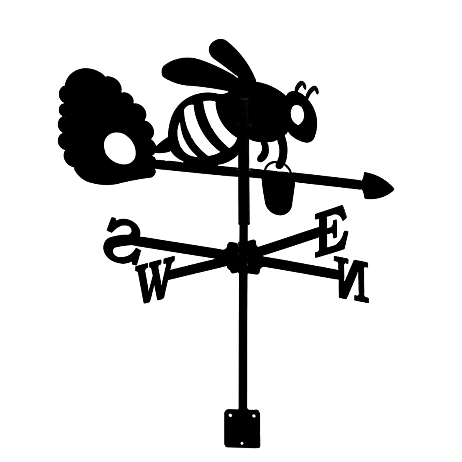 WIQUYBML wind vane Wind Vane For Yard Metal Animal Ornament Roof Mount Decoration Weathervane Direction Indicator Barn Gazebo Outdoor Garden Measuring Tool