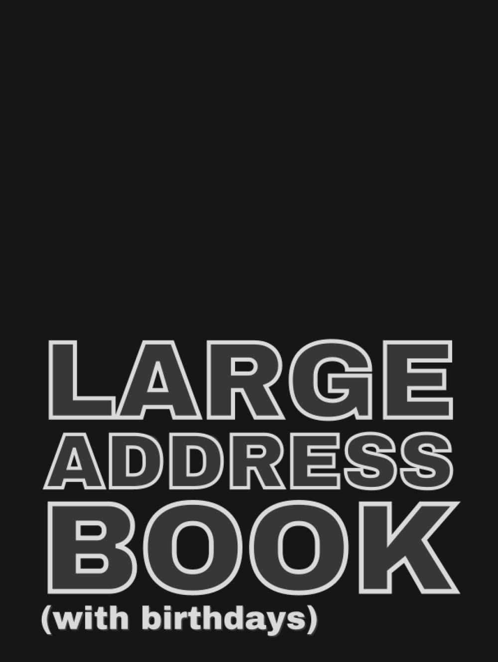 Large Address Book Easy to See with Plenty of Writing Space Great