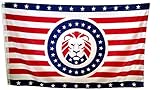 PringCor President Donald Trump MAGA LION 3x5 Ft FLAG Red White Blue Patriot Party