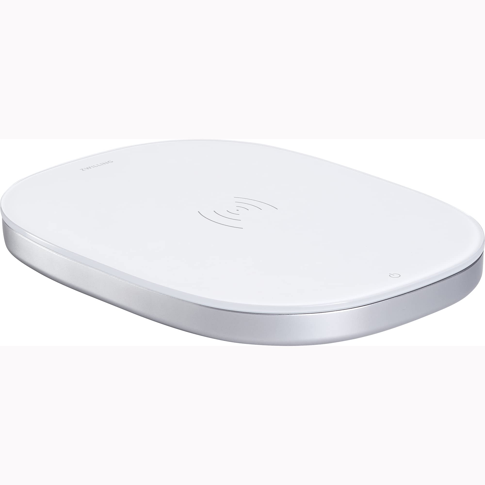 ZWILLING Enfinigy - Báscula digital 2 en 1 para cocina, estación de carga inalámbrica, peso máximo de 22 libras, gramos y onzas, precisión de 0.1 gramo, color blanco