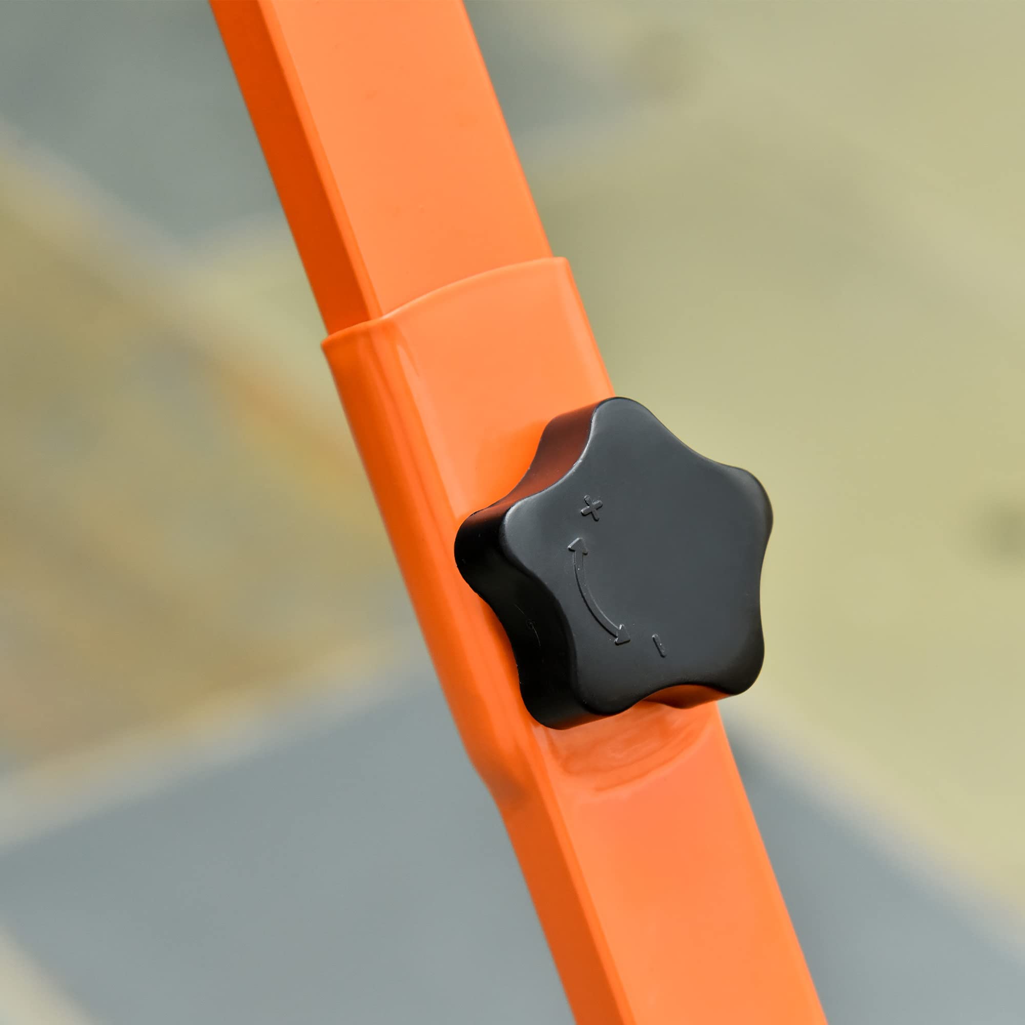 JOCHEN Effiziente Schneeschaufel mit Rädern – 29-Zoll-Klinge, Verstellbarer Winkelgriff, ergonomisches Design für schnelles Schneeräumen, 10-Zoll-Räder (Schwarz+Orange)