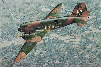RODEN 310 1/144 AC47D Spooky US Ground Attack Aircraft by Roden