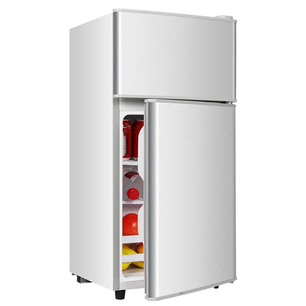 Refrigerador independiente con congelador superior de 30", refrigerador de tamaño completo con congelador, refrigerador de garaje, profundidad estándar, acero inoxidable, funciones de congelación y re