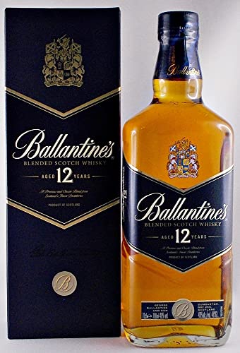 H-BO Ballantines 12 Jahre Blended Scotch Whisky + 4 Kühlsteine im Smoking – Bild 5