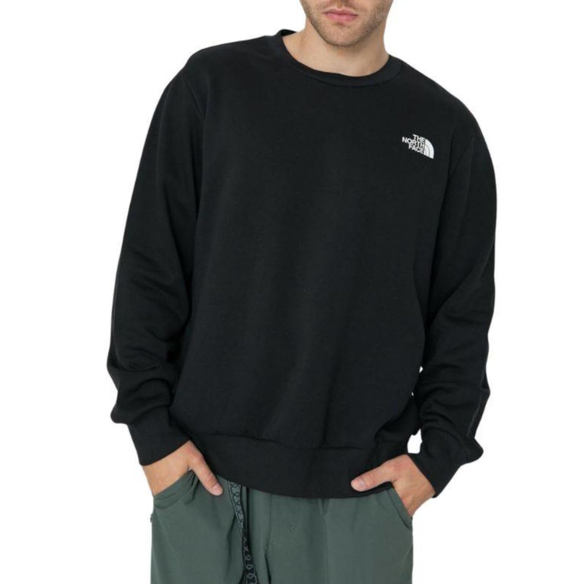 The North Face Men's Simple Dome Crew Sweatshirt, Tnf Black, M
