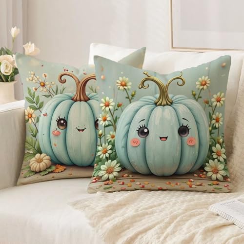 Taie Oreiller Double Face Lin 65x65cm Bleu de Haute Qualité - 3