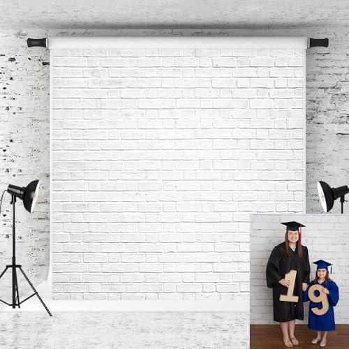 Fondo Fotográfico Pared Ladrillo Blanca 10x10 ft