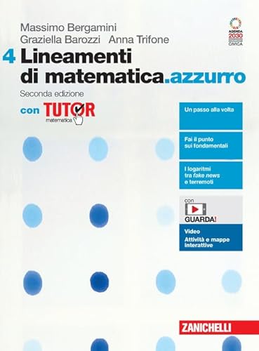 9788808253910 Lineamenti di matematica.azzurro. Con Tutor. Per le Scuole superiori. Con espansione online (Vol. 4)