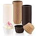 Webake 50 Pirottini Carta Muffin - Strisce Rosa Per Dolci
