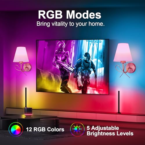 Image of ADISUN Modern Wall Sconce Set of Two, Battery Operated Wall Sconce Remote Control Dimmable Wall Lamp Wireless Sconces for Living Room Bathroom Dining Room Corridor Staircase (2 Bulbs Included)