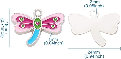 Miniatura 3 de 50pcs esmalte amor corazón encanto colgante luz oro aleación corazón cuelga encantos para el día de San Valentín regalo joyería fabricación