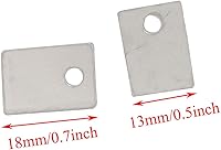 Vista 2 de 100pcs TO-220 Natural Transparente Forma Rectángulo Mica Aislador Hoja con Agujero 0.709 inx0.512 inx0.005 in