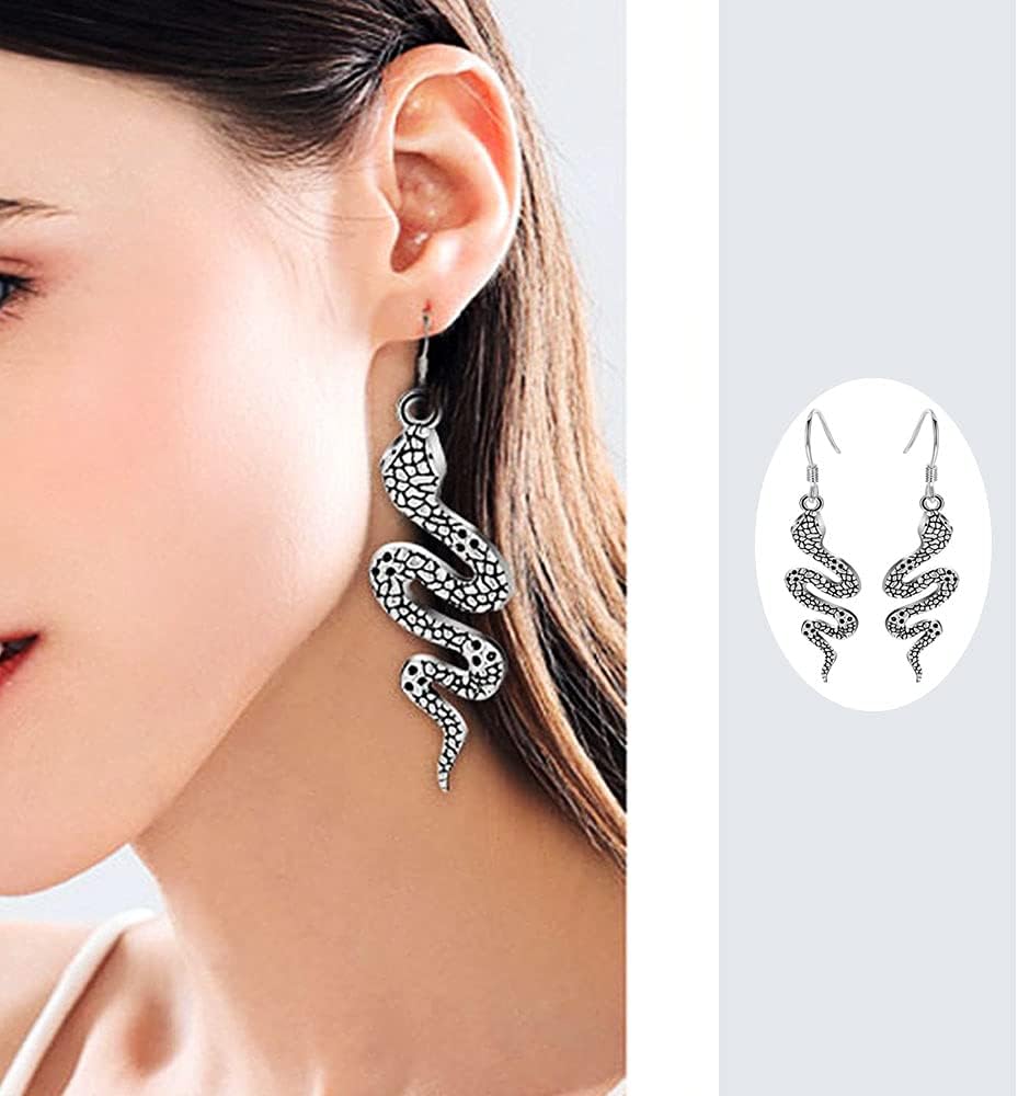 Weahre 30pcs Snake Charms Pendants Beads Mixed Alloy Metal Charm Findings Accessory for Halloween DIY Bracelets Necklaces Earrings Jewelry Making - Image 6