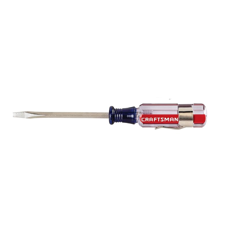Chave de Fenda CRAFTSMAN de Ponta Chata, Haste de 3,2 mm x 6,4 cm, Cabo de Acetato CMHT65017