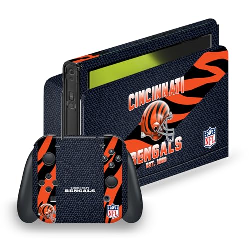 Couverture Autocollant NFL Cincinnati Bengals pour protéger la Nintendo Switch OLED