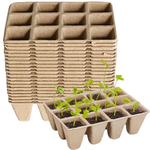 Armo Gardening Seed Starting Trays 240 Cells Biodegradable Plant Pots 20 Pack