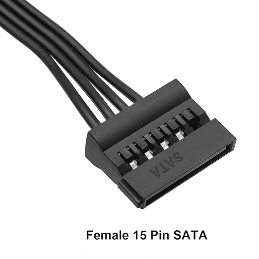 Adaptador Molex IDE 4 Pines a SATA 15 Pines para PC miniatura 4