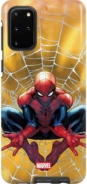 Skinit Pro Phone Case Compatible with Galaxy S20 Plus - Officially Licensed Marvel Spiderman Group Wall Design