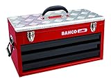 caja de herramientas bahco Dimensiones internas de la bandeja superior: (1x) 520 mm x 250 mm x 60 mm.