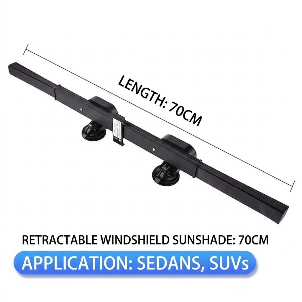 Tenda a Rullo Parasole Parabrezza Retrattile per Citroën Jumpy/Dispatch (Third Gen) 2016-2026, Accessori Auto, Pellicola in Alluminio Riflettente Protezione Raggi UV,70cm