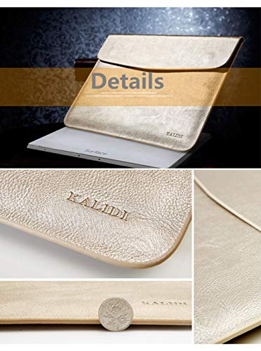 KALIDI 15 inch Laptop Sleeve 15.6 inch Laptop Case Bag for New 15" MacBook Pro 15.4" ASUS VivoBook S Inspiron 14 Notebook Bag, 15-15.3 inches, Gold