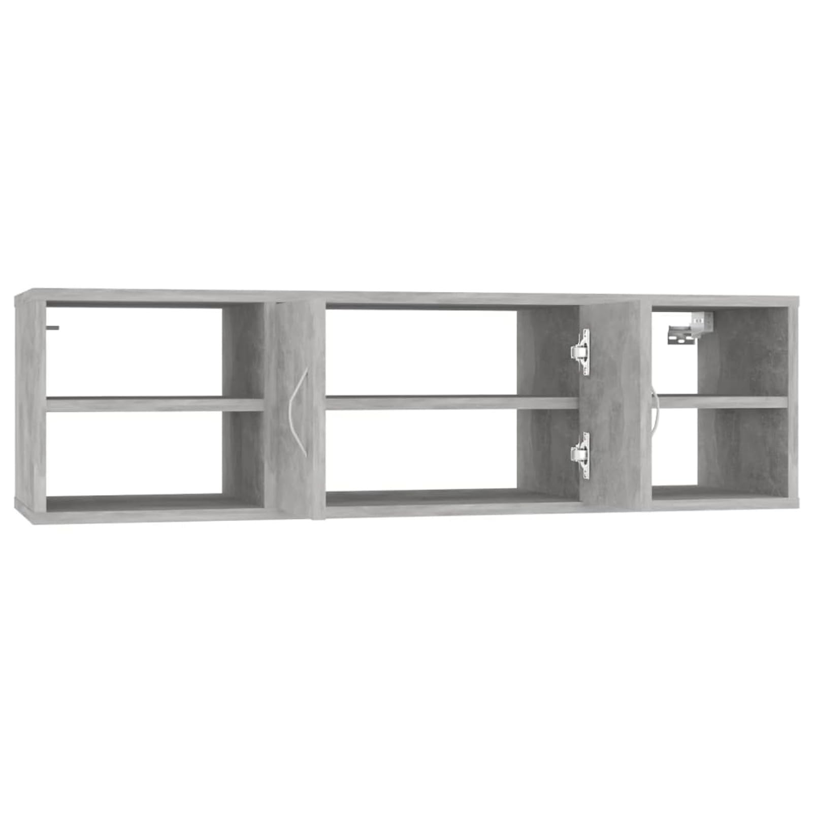 ShGaxin Estantería de Pared, Estanteria Pared, Estanteria Baño, Balda Pared, Baldas Flotantes, Estante Cocina, Baldas Cocina, aglomerado Gris hormigón 102x30x29 cm