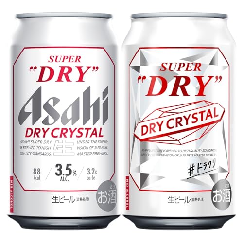 スーパードライドライクリスタル アサヒ ビール350ml24本...