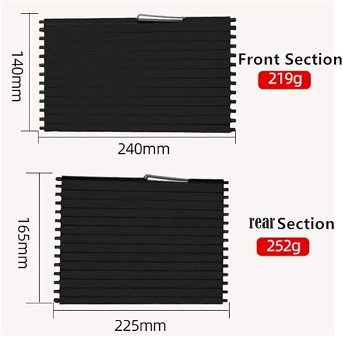 Miniatura 2 de Para BMW (X5 E70) (X6 E71) Persiana enrollable de repuesto para persianas deslizantes interiores del automóvil Portavasos Cubierta de panel