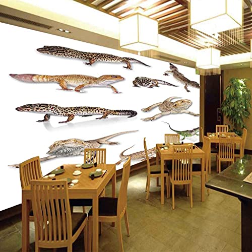 Saszqy Wall Murals For Bedroom Animal Lizard Self-Adhesive Canvas Art 3D Mural Wallpaper For Living Room Home Decoration 100X70 Cm #TOP2