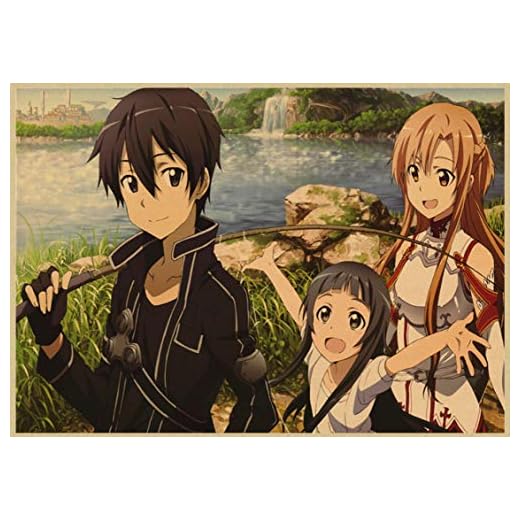 QINGRENJIE väggkonstbild klassisk japansk tecknad serie bar affisch retro canvas tryck affischer och tryck dekorativ canvasmålning 42 x 60 cm utan ram