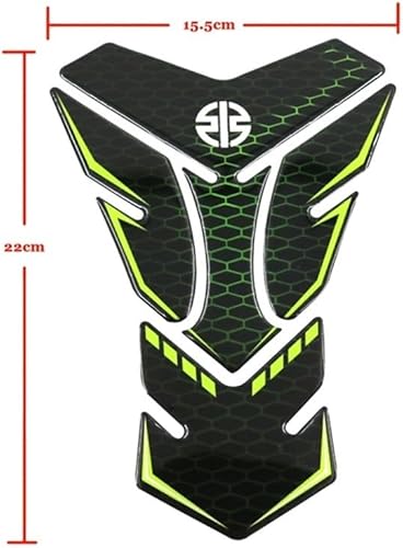 Miniatura 3 de Adhesivos de almohadilla de tanque para Ka y wasaki H2 Ninja H2R, protector decorativo de resina 3D, almohadilla de tanque