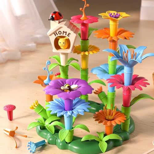 Jouets de construction pour jardins floraux éducatifs filles et garçons - 5