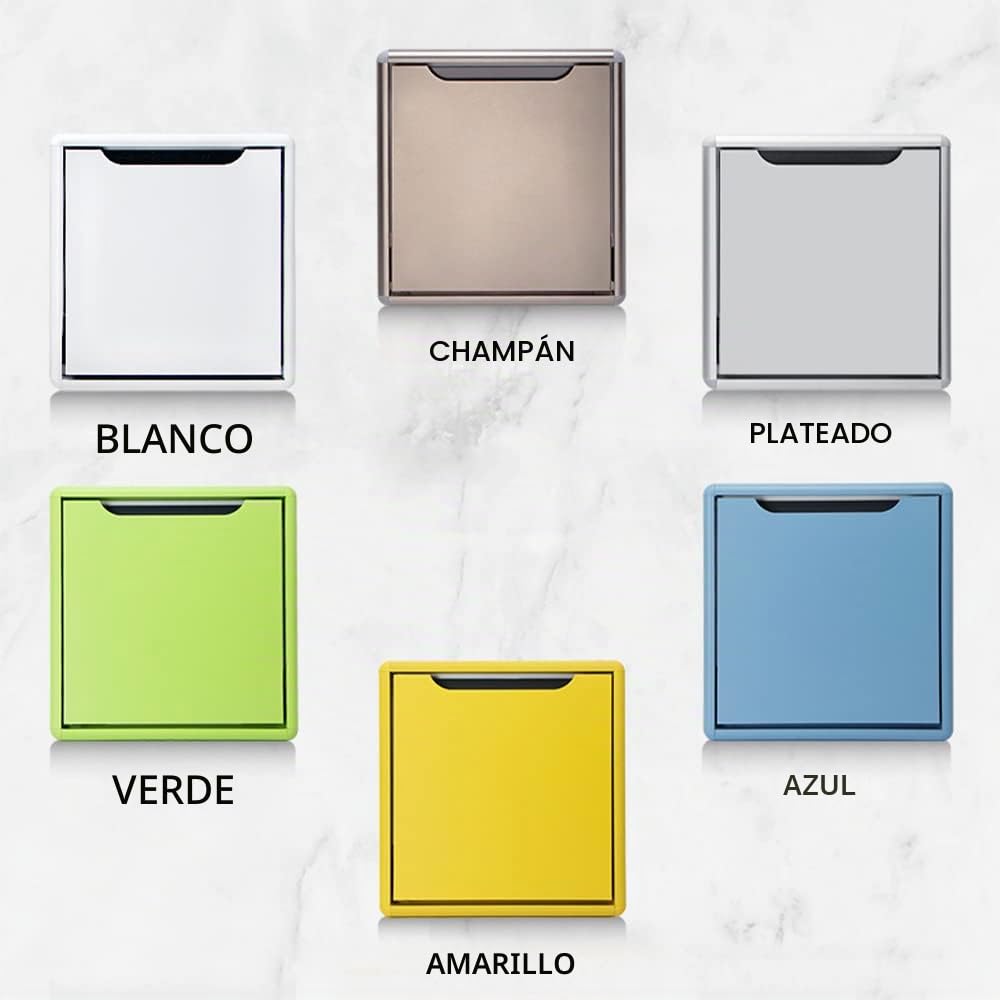 Hoconnie Taburete Plegable de Pared Silla para Cambiarse Los Zapatos Taburete Invisible de Pared Multifunción Ahorro de Espacio 150 kg (Champán)
