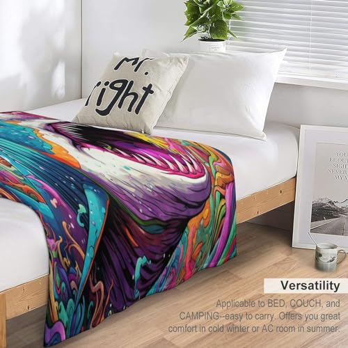 Couverture requin flanelle housse de chaise lit plaid 130x150 - 6
