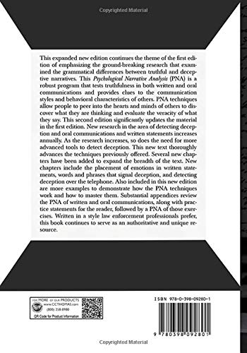 Psychological Narrative Analysis: A Professional Method to Detect Deception in Written and Oral Communications