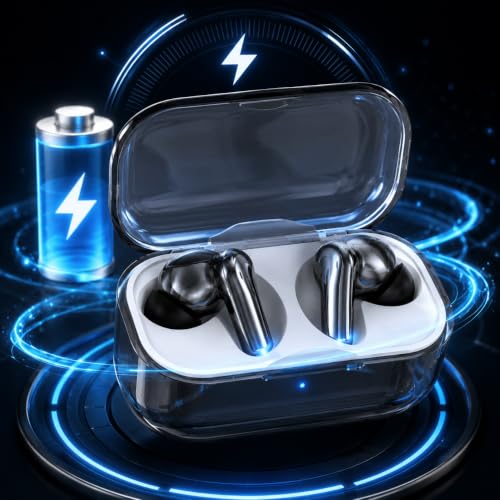Image of BassPlus BT-160 True Wireless Earbuds, Bluetooth 5.3 TWS Earbuds with 36H Playtime, Deep Bass, HD Mic, Touch Control, Fast Pairing, Voice Assistant, Type-C Charging, White