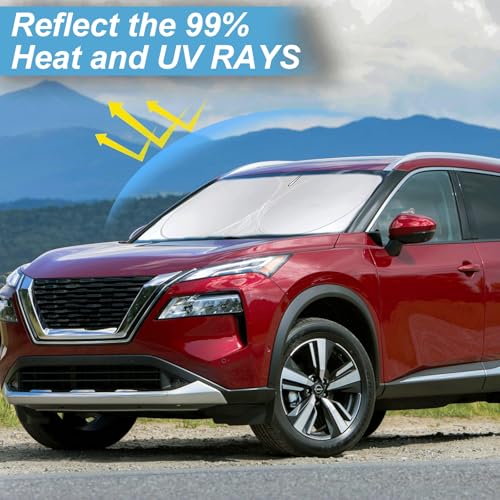 Image of Custom Fit Rogue Windshield Sunshade for 2023-2025 2026 Nissan Rogue Shades