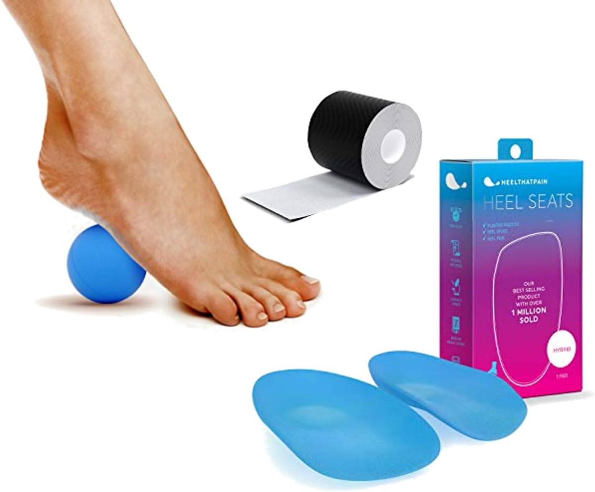 Heel That Pain Plantar Fasciitis Insoles Hybrid, Medium (W 6.510, M 58) & Heel