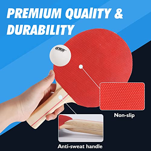 Complete Ping Pong Game Set With Retractable Ping Pong Net & Post, 2 Paddles & 3 Ping Pong Balls. Anywhere To-Go Table Tennis Set For Any Tables #TOP3