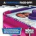 World Tech Toys Disney Princess Air Hockey Table for Kids - Wooden Tabletop Game with Puck, Pushers & Air Flow System - Disney Licensed - Kids 4+