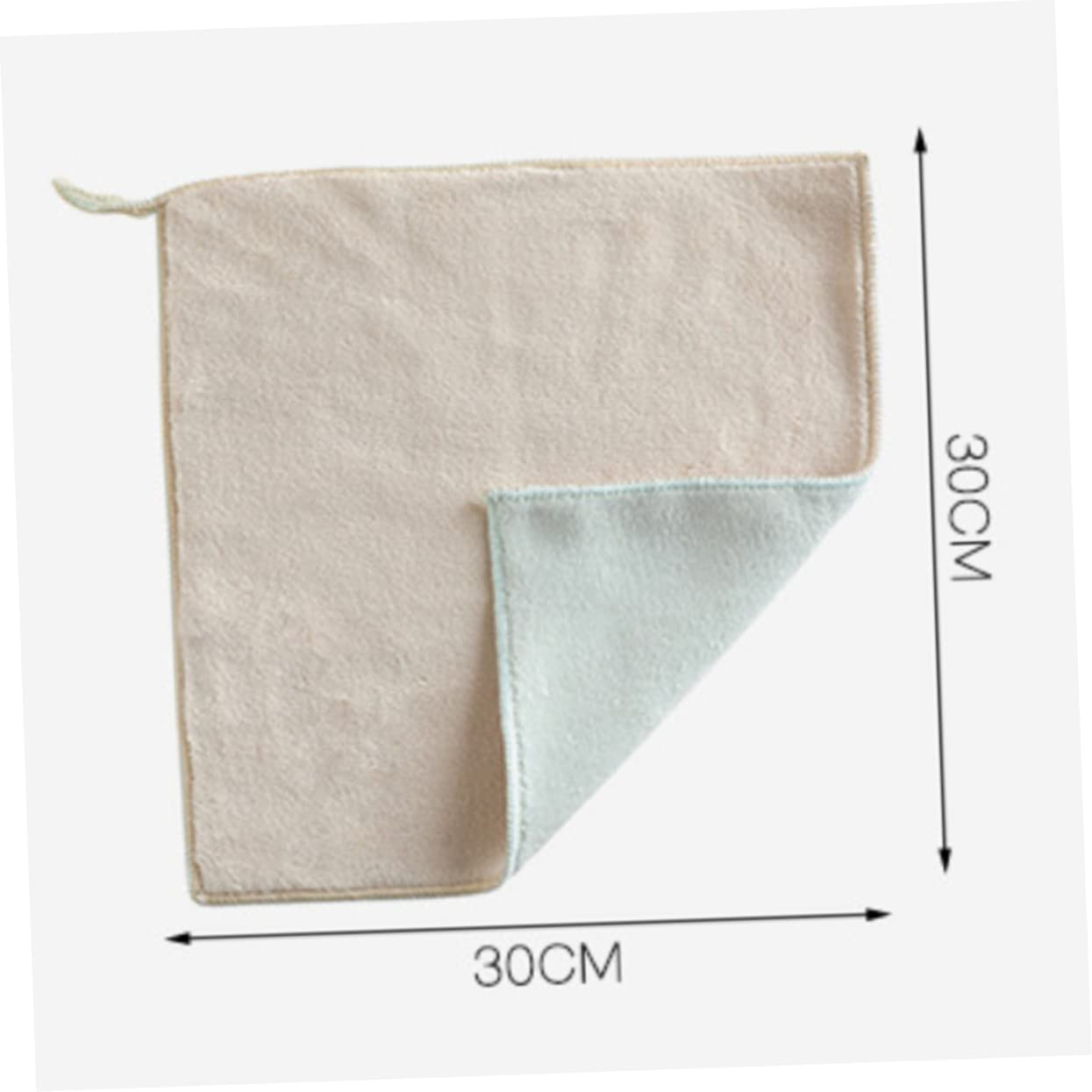 3 Series Paños De Limpieza Absorbentes Y Antigrasa Microfibra De Doble Cara Colores Pastel Rosa Verde 3 Piezas*3