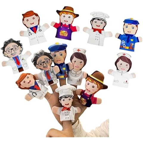 6 Hand Puppets for Toddlers and Kids Cover