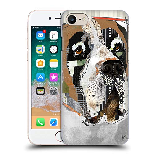 Head Case Designs Officially Licensed Michel Keck Saint Bernard Dogs 2 Hard Back Case Compatible with Apple iPhone 7/8 / SE 2020 & 2022