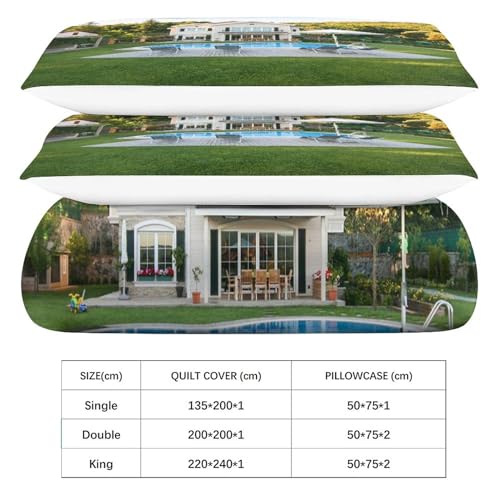 Parure de lit villa 3D microfibre de qualité supérieure 200x200