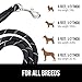 GORILLA GRIP Dog Leash, Heavy Duty Reflective Rope Leashes for Large, Medium, Small Breed Dogs, Puppy Training Essential for Walks, Hikes, Soft Handle, Rotating Metal Clip, Waste Bag Dispenser, Black