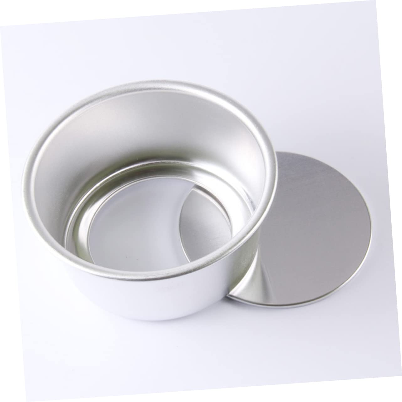 COLLBATH 4pièces Moule à Gâteau Rond Antiadhésif Avec Fond Amovible De Alliage Pour Cheesecakes Et Desserts Miniatures