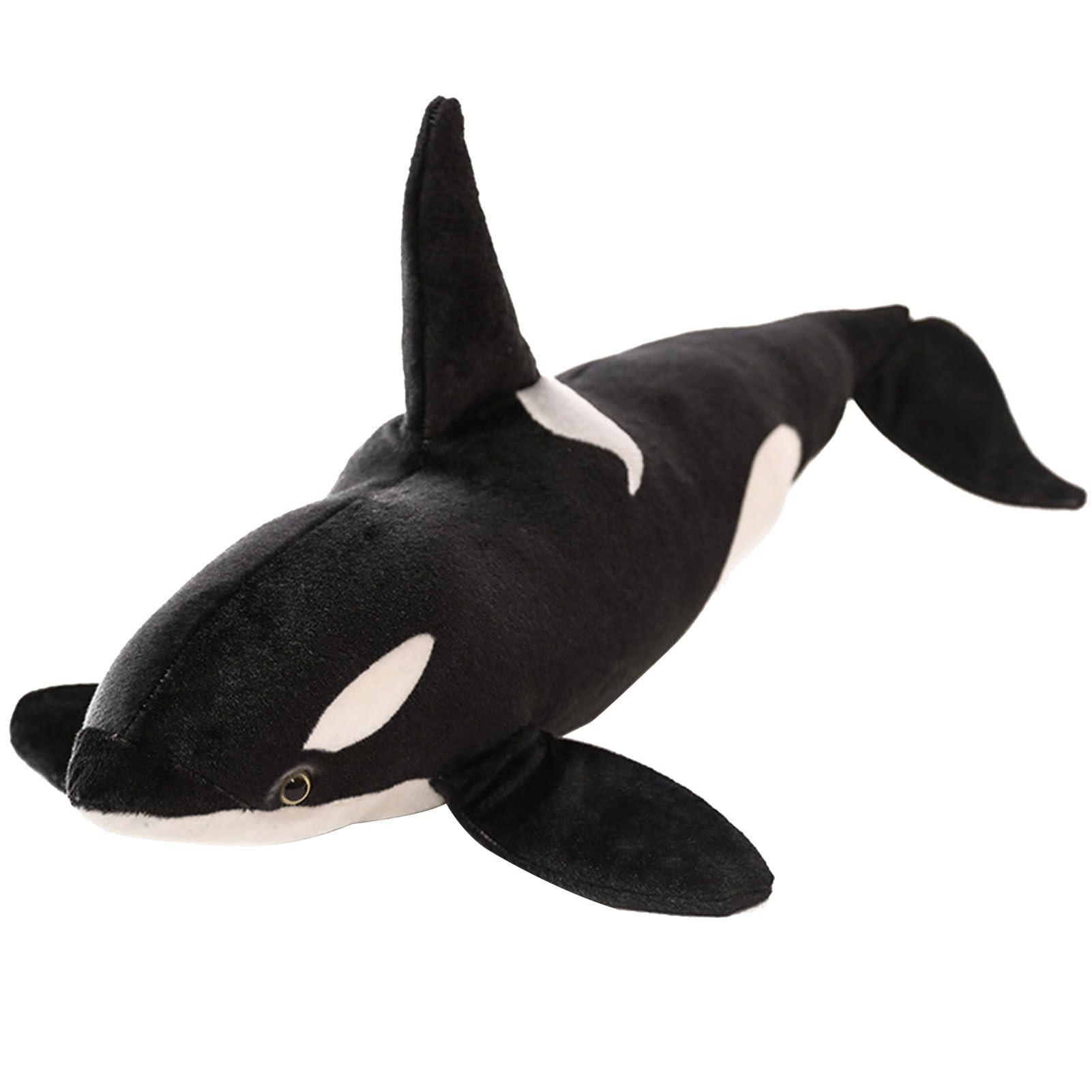 Realistisches Orca-Wal-Plüschkissen, großes Meereswild-Stofftier, Sofakissen, Heimbettdekoration, for Kinder und Erwachsene(130cm/51in)