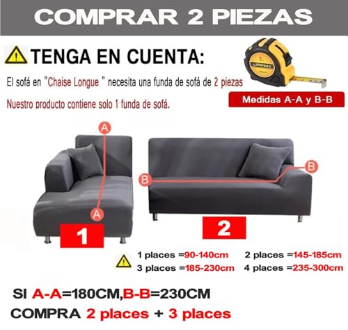 Housse de canapé imperméable 1 place contre taches et usure - 5